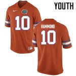 Youth Florida Gators #10 Josh Hammond NCAA Nike Orange Authentic Stitched College Football Jersey UEN2362KA